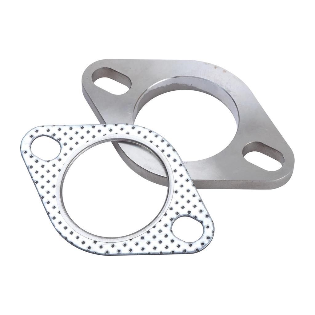 2 Bolt 304 Stainless Steel Exhaust Flange Connection Kit 51mm 63mm76mm Exhaust Flange & Gasket Connection Set with Bolts
