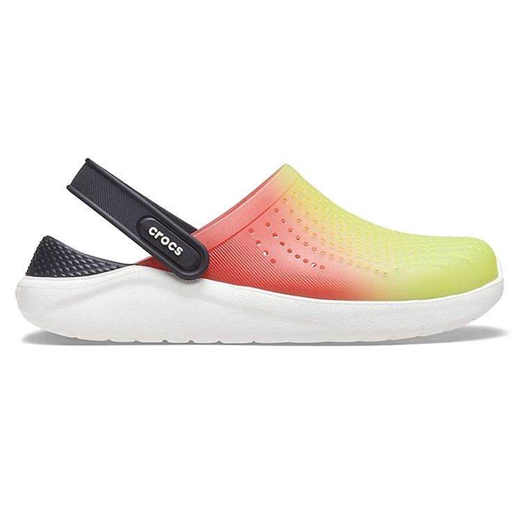 Crocs Nazouváky LiteRide EVA s logem Unisex Obuv Modrá Oranžový Gradient 206597-3T9
