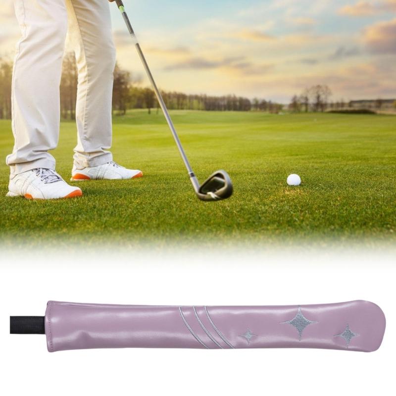 Alignment Stick Cover Star Pattern Rods Holder Case Waterproofs PU Leather Alignment Stick Headcover Easy To Use