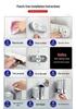 Wall-Mounted Dual Soap Dispenser with Double Hook for Bathroom & Kitchen