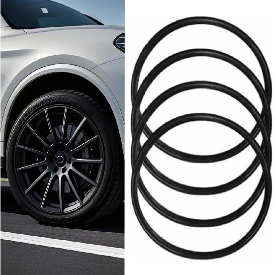 Car Wheel Rim Protectors Guard, 4-Pack 19 in Automotive Wheel Anti-Scratch Protector, Wraping The Rim of The Wheel Hub, Strips for Curb Rash