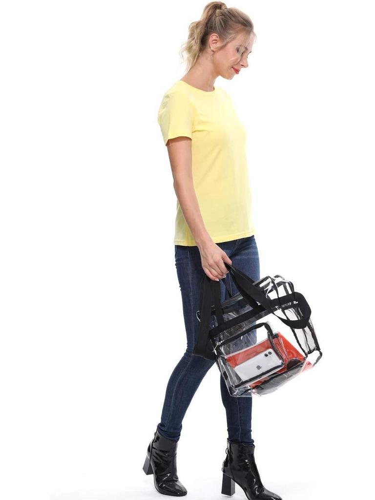 Available Transparent Travel Storage Bag - Large Capacity Crossbody Wash and Makeup Bag