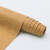Selbstklebende Leinenstofftapete Abnehmbarer Hanfstoff zur Dekoration DIY Vintage Buchleinen Hintergrund Klebriger Jute für Basteln & Fotoautomat