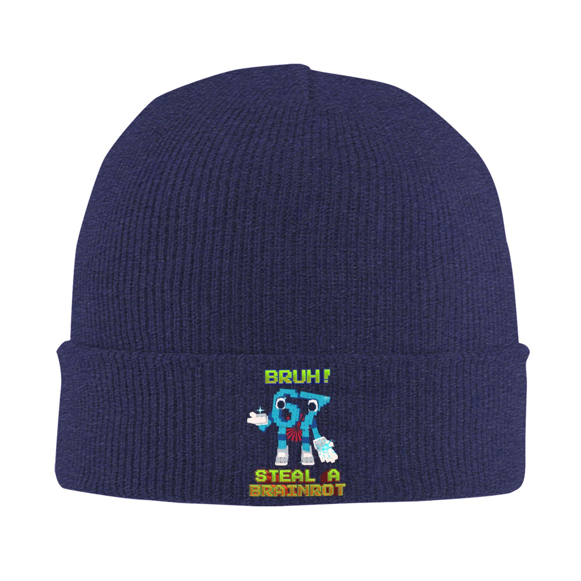

Bruh 67 Funny Brainrot Meme Knit Hat Street Caps Female Male Hippie Beanie Hats Autumn Design Warm Soft Bonnet Hats One Size