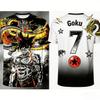 2026 Verão Dragon Ball Retro Camiseta Fitness Masculina Oversized Impressa em 3D Manga Curta Família Unissex Infantil Camisa Esportiva