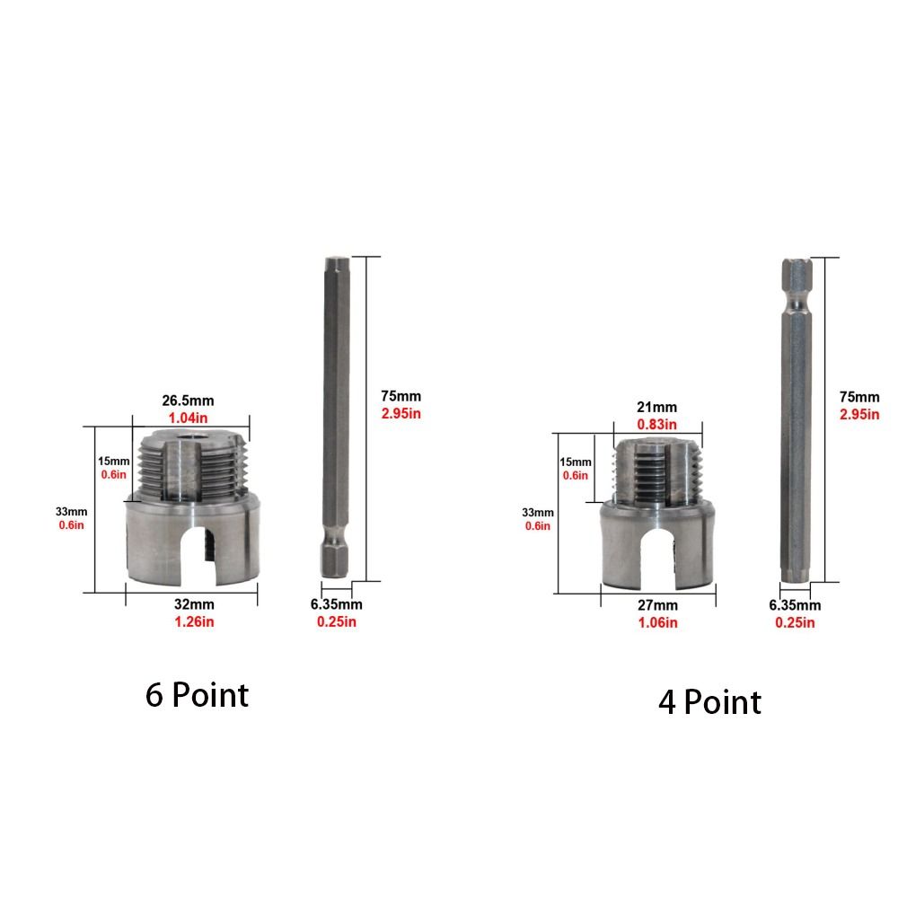 4/6 Water Pipe Thread Opener Hex Shank Die External Threads Pipe Threading Tool Thread Tapper Threading Tool