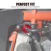 NICECNC 6061 Aluminum Alloy CNC 2PCS Front Sway Bar Clamping Collar For Can Am Maverick X3 2017-2021 Reducing Sway Bar Noise