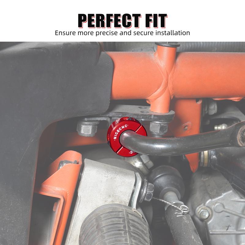 NICECNC 6061 Aluminum Alloy CNC 2PCS Front Sway Bar Clamping Collar For Can Am Maverick X3 2017-2021 Reducing Sway Bar Noise