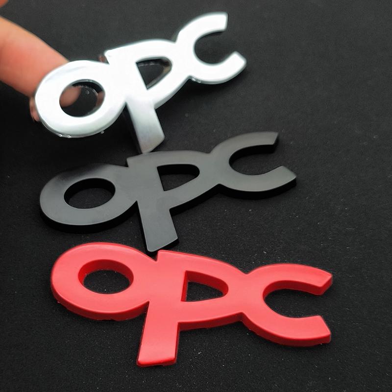 3D Metal Logo OPC Car Grille Emblem Badge Rear Sticker For Opel Astra G H J K Corsa D Zafira B Insignia Mokka Regal Accessories