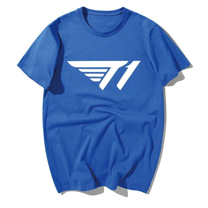 Alliance Game SKT T1 Team Uniform Faker Neues Herren- und Damen Skt1 Peripherie Kurzärmeliges Lockeres Baumwoll-T-Shirt Grafik-T-Shirts