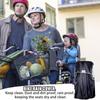 Fahrradplane Wasserdicht Fahrradsitzbezug Kindersitzverdeck Fahrradabdeckung Rücksitzschoner Winddichte Abdeckung Staubschutzabdeckung Mit