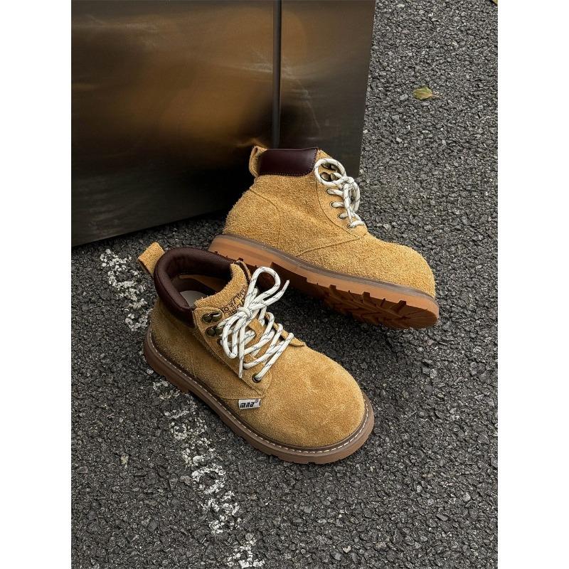 

Ugly cute big head Martin boots women s new versatile outdoor tooling rhubarb boots 35 жёлтый