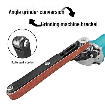 Angle Grinder To Belt Sander Conversion Tool for Woodworking, Rust Removal, Polishing, and Chamfering