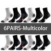 6 Pairs Of Running Socks Towel Bottom Shock-Absorbing Midsole Sports Socks Men's Outdoor Breathable Running Socks