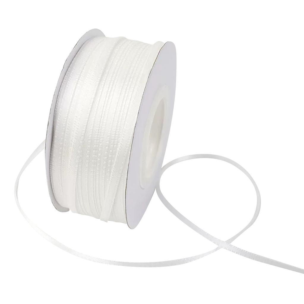 0.3cm Encrypted Double-sided Polyester Silk Ribbon Webbing Handmade Hair Accessories Headdress Bow Gift Box Packaging Ribbon