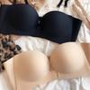 Summer Front Buckle Seamless Bra Women Detachable Strap Invisible Underwear Sexy Push Up Bralette Anti-slip Intimates Lingerie