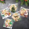100PCS Snowman Christmas Candy Bag Plastic Packaging Cookie Bags Kids Gifts Packaging Bag  for Xmas