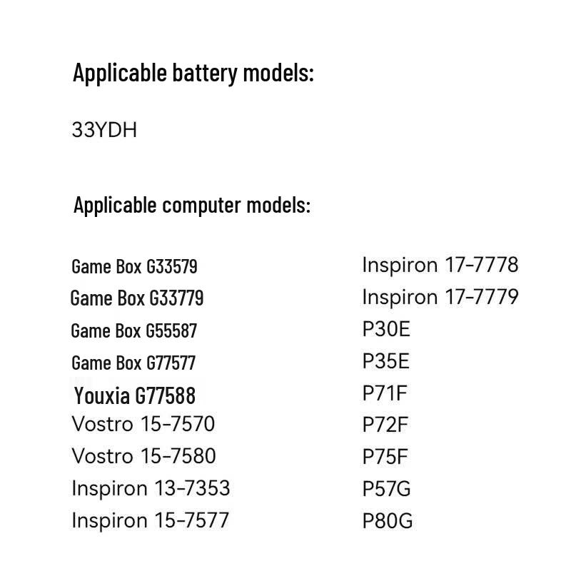 llano Dell 33YDH Laptop Battery