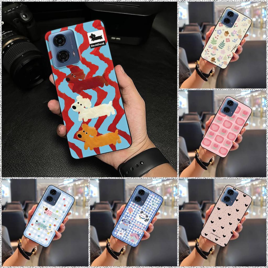 Waterproof Anti-knock Phone Case For MOTO G24 Power Back Cover Phone Pouch Fashion Design Graffiti Dirt-resistant Cute