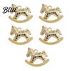 Horse Jewelry Charm 5Pcs Zinc Alloy Metal Electroplating Decoration Accessories