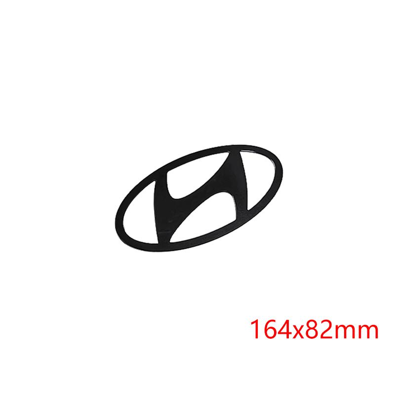 Aluminum Alloy for Hyundai Logo Elantra Sonata Car Rear Badge Front Emblem Trunk Letter Sticker Modification Accessories TT2
