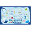 Torune Picnic Sheet Sea Animal World Compact Leisure Mat 100x60cm P-3650 Made In Japan