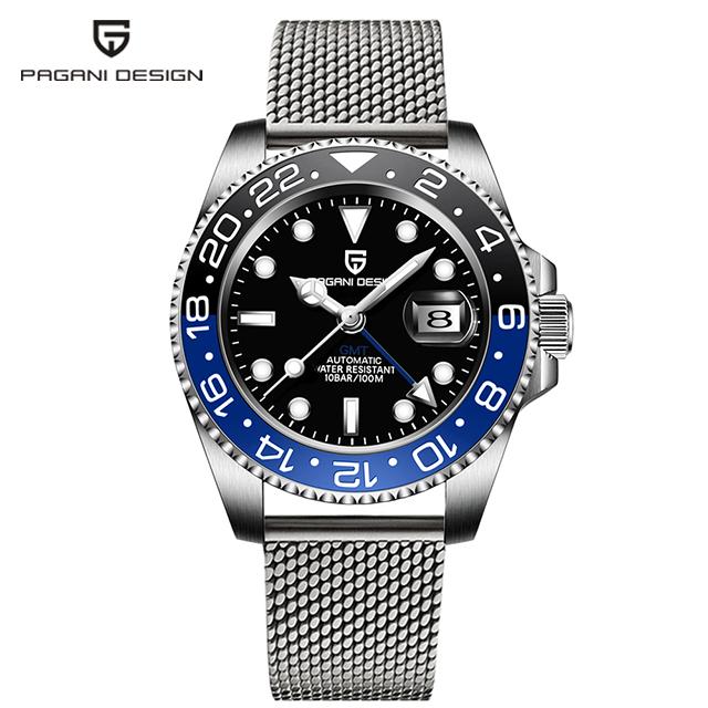 PAGANI DESIGN V3 Version GMT Uhren Herren Luxus Saphir Automatisch Mechanische Uhr 40MM Edelstahl Wasserdichte Uhr