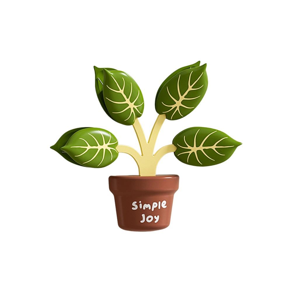 

Gifts Plant Sealing Clips Portable Moisture-proof Packaging Bag Sealing Clips Multifunctional Refrigerator Magnets зелений