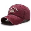 Vintage Letter NEW YORK Embroidery Baseball Cap Visor Washed Cotton Peaked Cap Adjustable Baseball Hats For Man Women