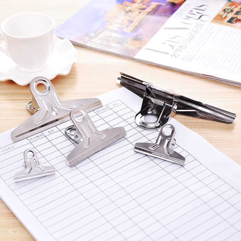 6pcs Stainless Steel Clip Food Bag Sealing Clip Reusable Heavy Duty Stainless Steel Clips Multipurpose Air Tight Seal Clip Office School  Home Kitchen