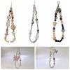 Y2K Silver Phone Lanyard Sweet Girl Beads Phone Chain Cell Phone Strap  Bracelet Keychain