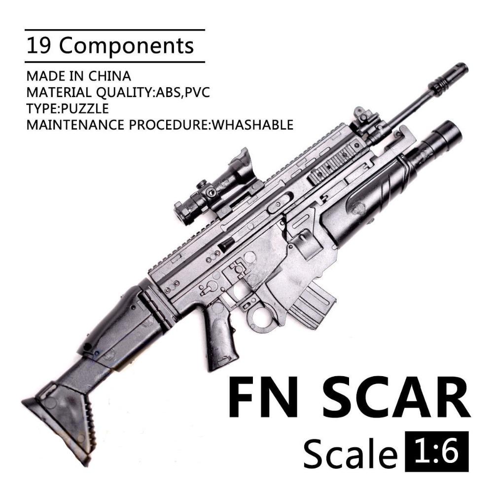 1/6 4D US M2 Maschinengewehr Waffenbausteine Spielzeug MK19 AK47 MP5 MG42 Militärwaffenmodell für 12-Zoll Actionfigur Szene DIY