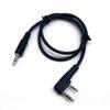 10pcs 2Pin K-Type Headset Connector to 3.5mm Speaker Interface Audio Conversion Cable for Baofeng UV-5R TYT Wouxun Kenwood Radio