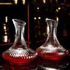Striped Glass Wine Decanter