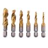 Compound Tap HSS Tap Drill Bits Screw Machine Tap Drill Bit Titanium Plated Hex Shank Shank Tap Drill Bits