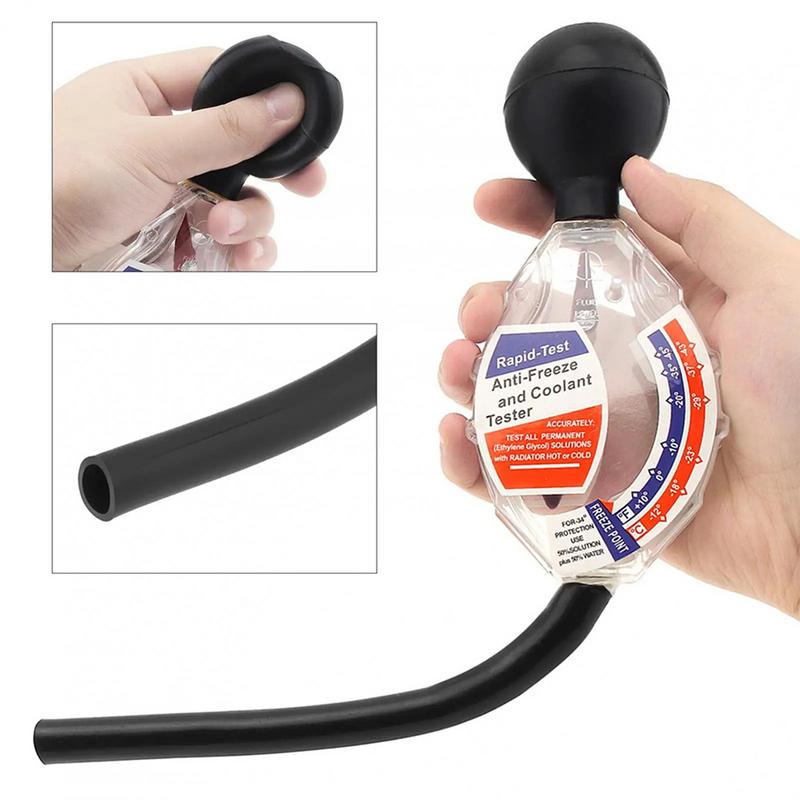 Antifreeze Coolant Tester Fast Acting Freezing Point Meter Antifreeze Tester Compact Coolant Tester Antifreeze Refractometer For