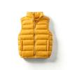 Kids Sleeveless Vest Stand Collar Sport Down Vest Solid Color Zipper Lightweight Warm Winter Outerwear