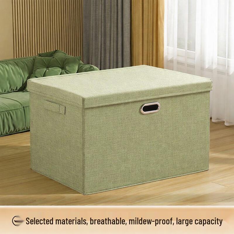 

Foldable Cotton Linen Storage Box with Lid