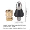 Pressure Washer Sewer Jetter Kit Cleaning Tools Jet Hose Nozzle High for Tube