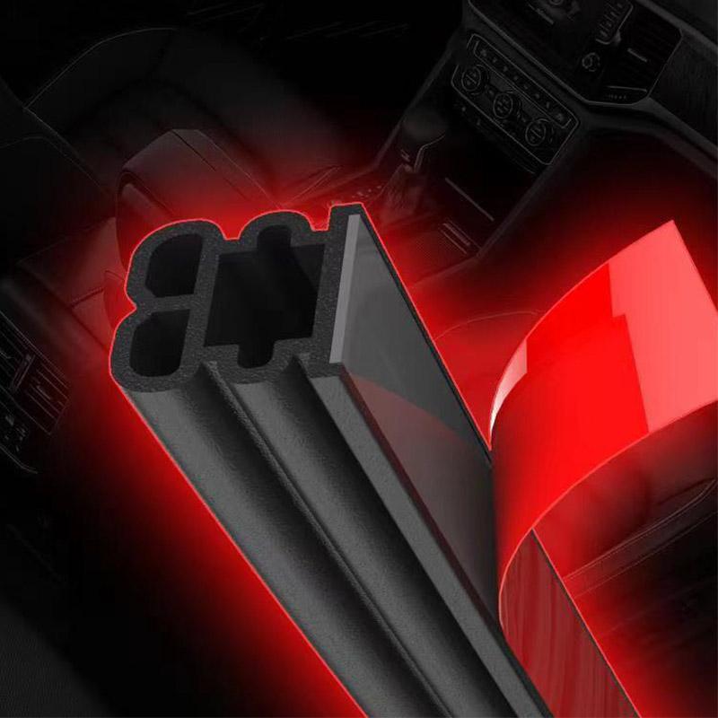 Verdickter Streifen für Autotür, Kofferraumhaube, universeller Dichtungsstreifen zur Staub- und Geräuschreduzierung, Autotürdichtungen, doppellagiger Gummistreifen