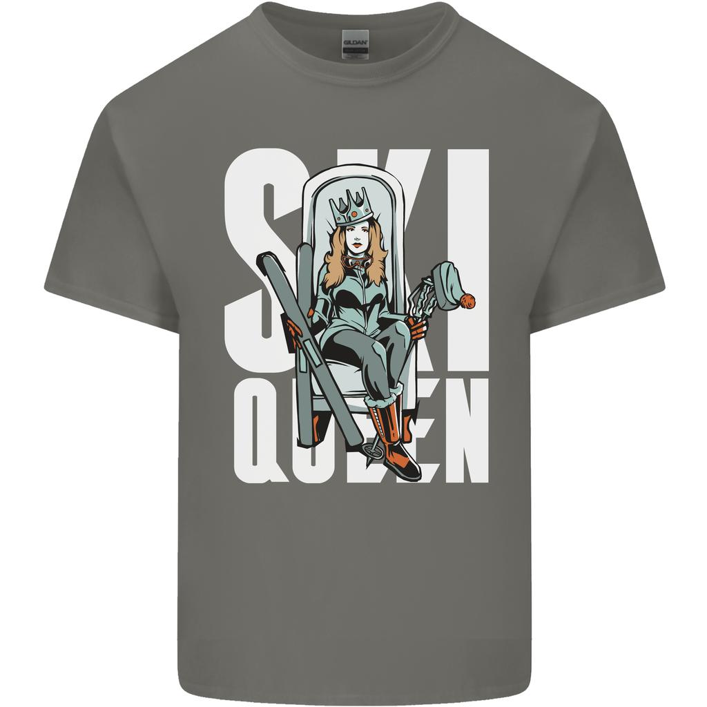 Ski Queen Funny Skiing Winter Sports Unisexs Light Cotton TShirt