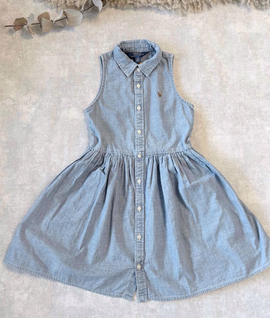 

[USED] Current tag Polo Ralph Lauren size 6 (130cm) denim dress