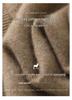 Women's Cashmere Long Sleeve Round Neck Cardigan Sweater - Autumn/Winter Cable Knit Wool Outerwear