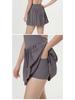 Women's Quick-Dry Pleated Tennis Dress – Backless, Tight-Fit, Anti-Exposure for Training, Running & Fitness.