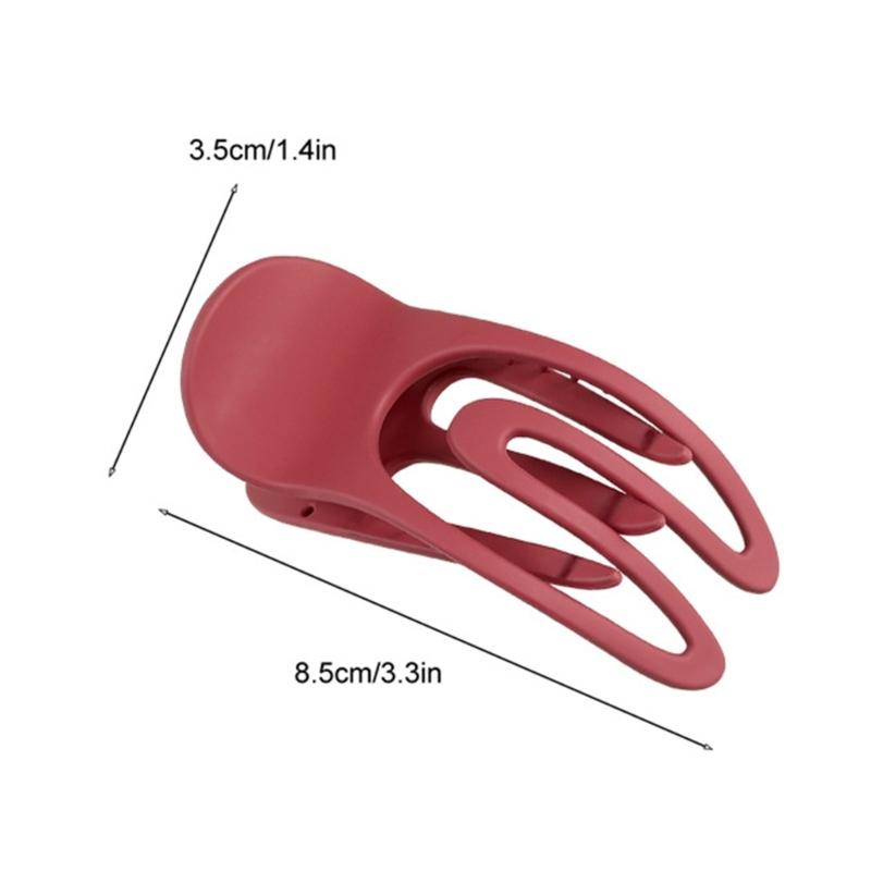 3PCS Matte Hair Clamp Strong Grip Barrettes Large Hair Claw Clip For Women Girl Thin Fine Hair Styling Accessories
