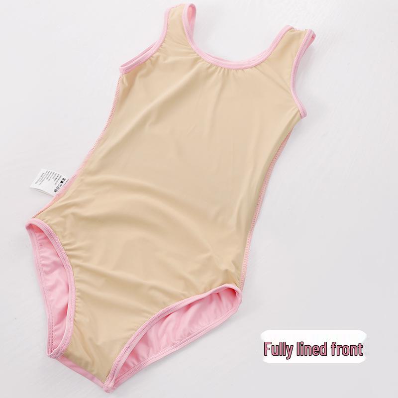 Girls' Ballet Dancewear Leotard with Lining - Children's Practice & Performance Costume