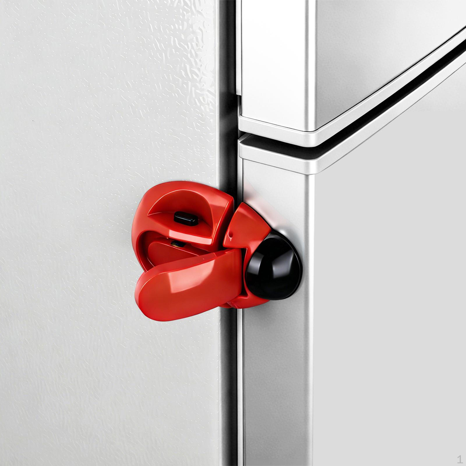 Childproof Fridge Lock Cabinet Latch RV Refrigerator Keep Door Closed for Kids Freezer красный