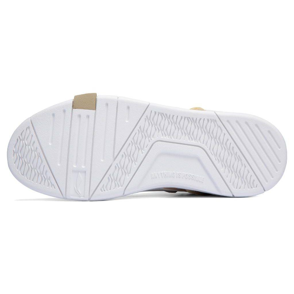 Li Ning Wave Slip Resistant Abrasion Resistant Slip Resistant Abrasion Resistant Mid Top Skateboard Shoes Women's AGCS152-1