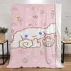 Cinnamoroles Summer Blanket Throw Fluffy Plaid Warm Blankets for Cold Microfiber Bedding Beach Towel Home Interior Knee Soft Nap
