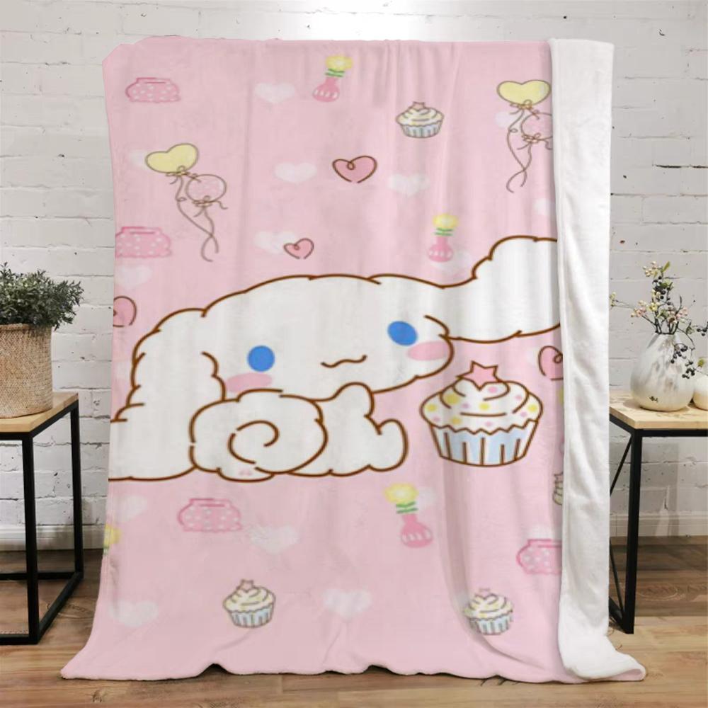 Cinnamoroles Summer Blanket Throw Fluffy Plaid Warm Blankets for Cold Microfiber Bedding Beach Towel Home Interior Knee Soft Nap